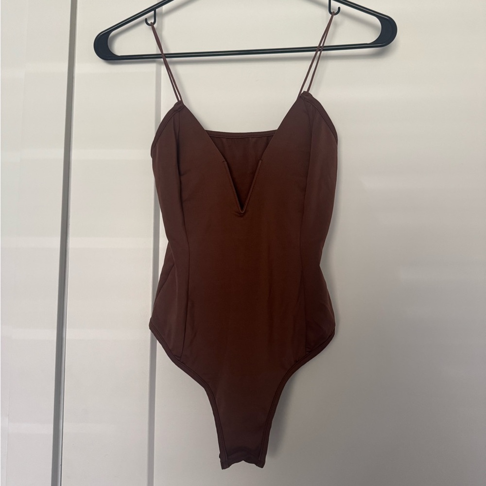 SHEIN Brown Bodysuit